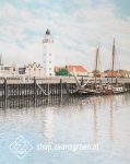 FR0050-harlingen-vuurtoren-zeefdruk-te-koop-zaansgroen