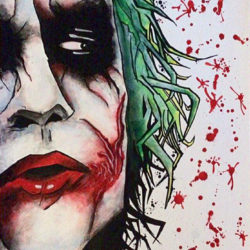 The Joker - David Rachman - tekening - Zaansgroen