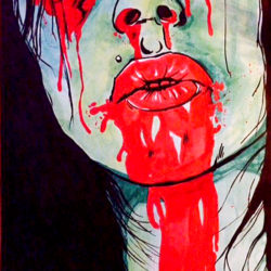 Zombie Chick - David Rachman - tekening - Zaansgroen