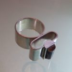 Ring open zwart