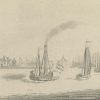 Vue de la Rhade d' Amsterdam. Bateau à Vapeur sur Zaandam. - Afbeelding 3