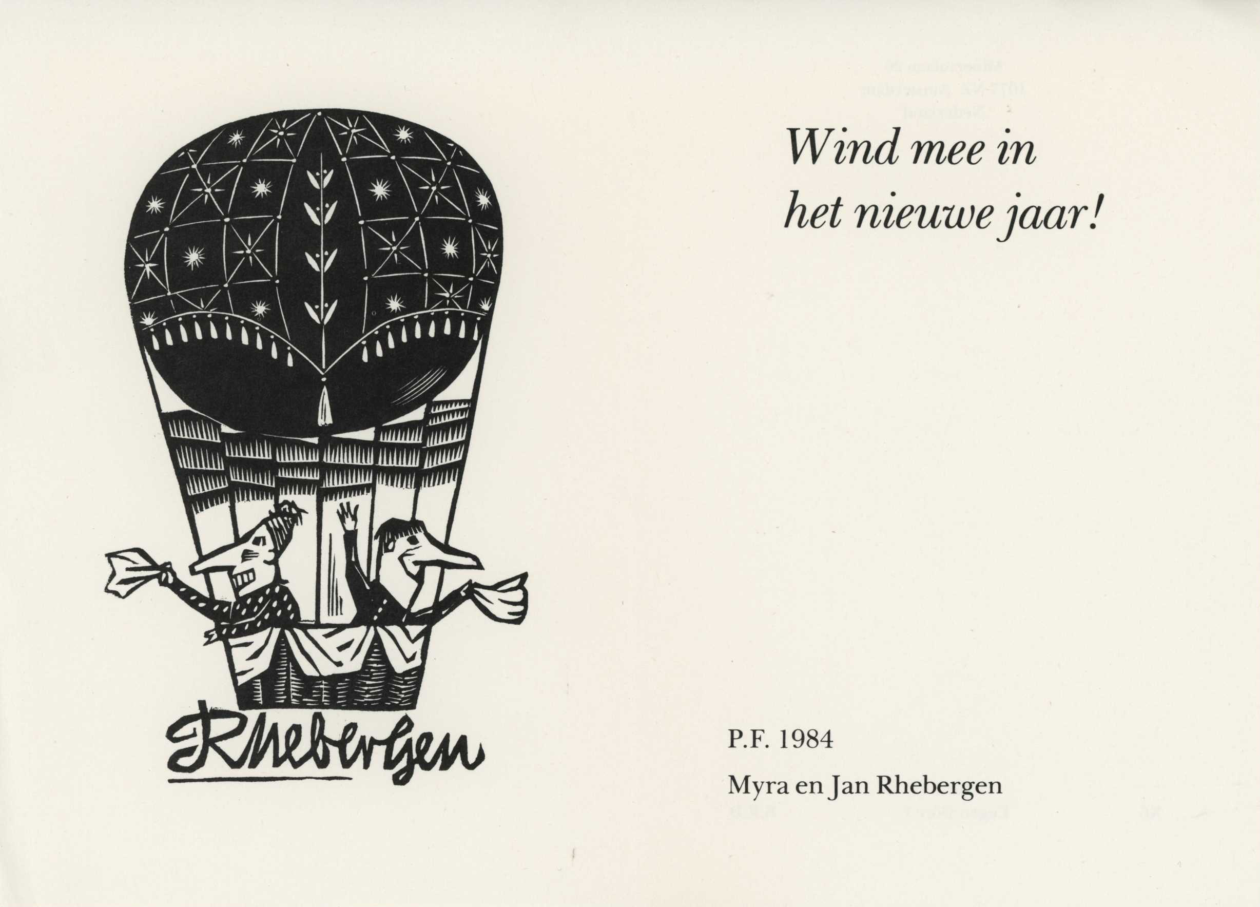 Featured image for “Nieuwjaarswens Rhebergen 1984”