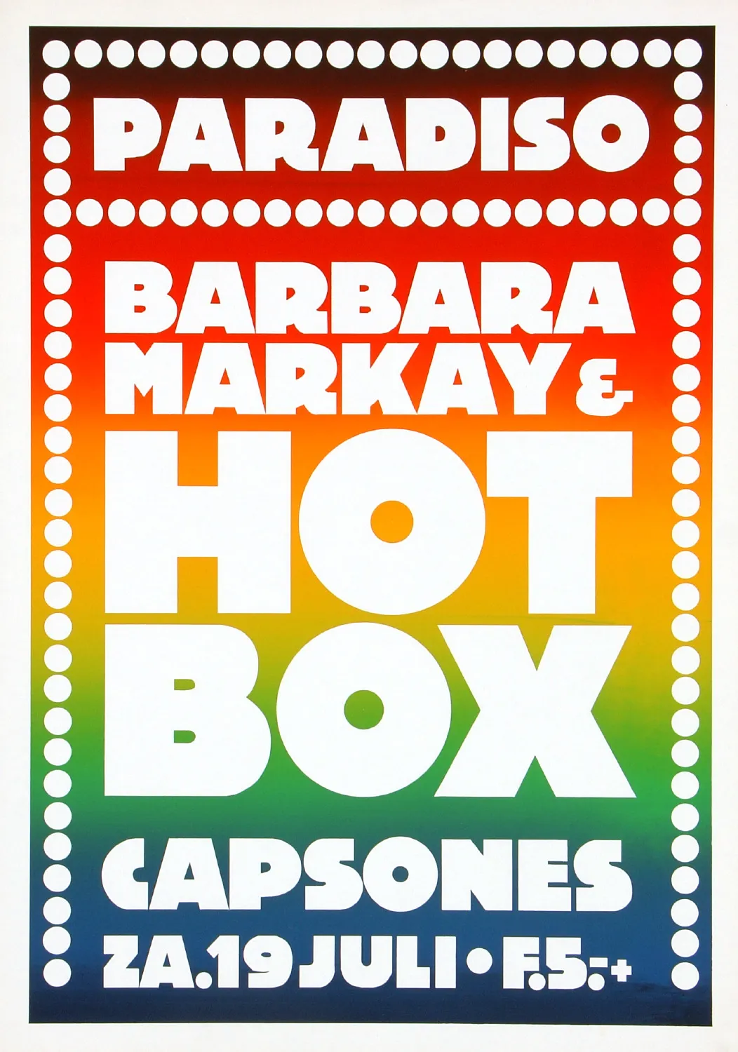 Featured image for “Hot Box - Barbara Markay 1980”