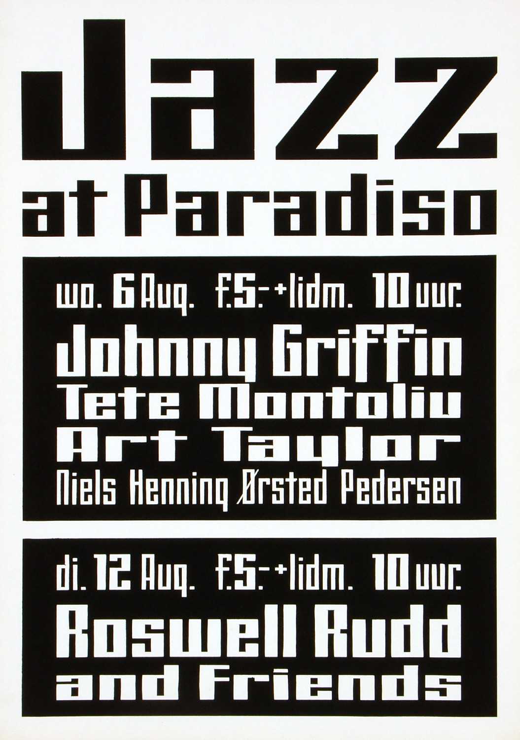 Featured image for “Jazz at Paradiso - augustus 1975”