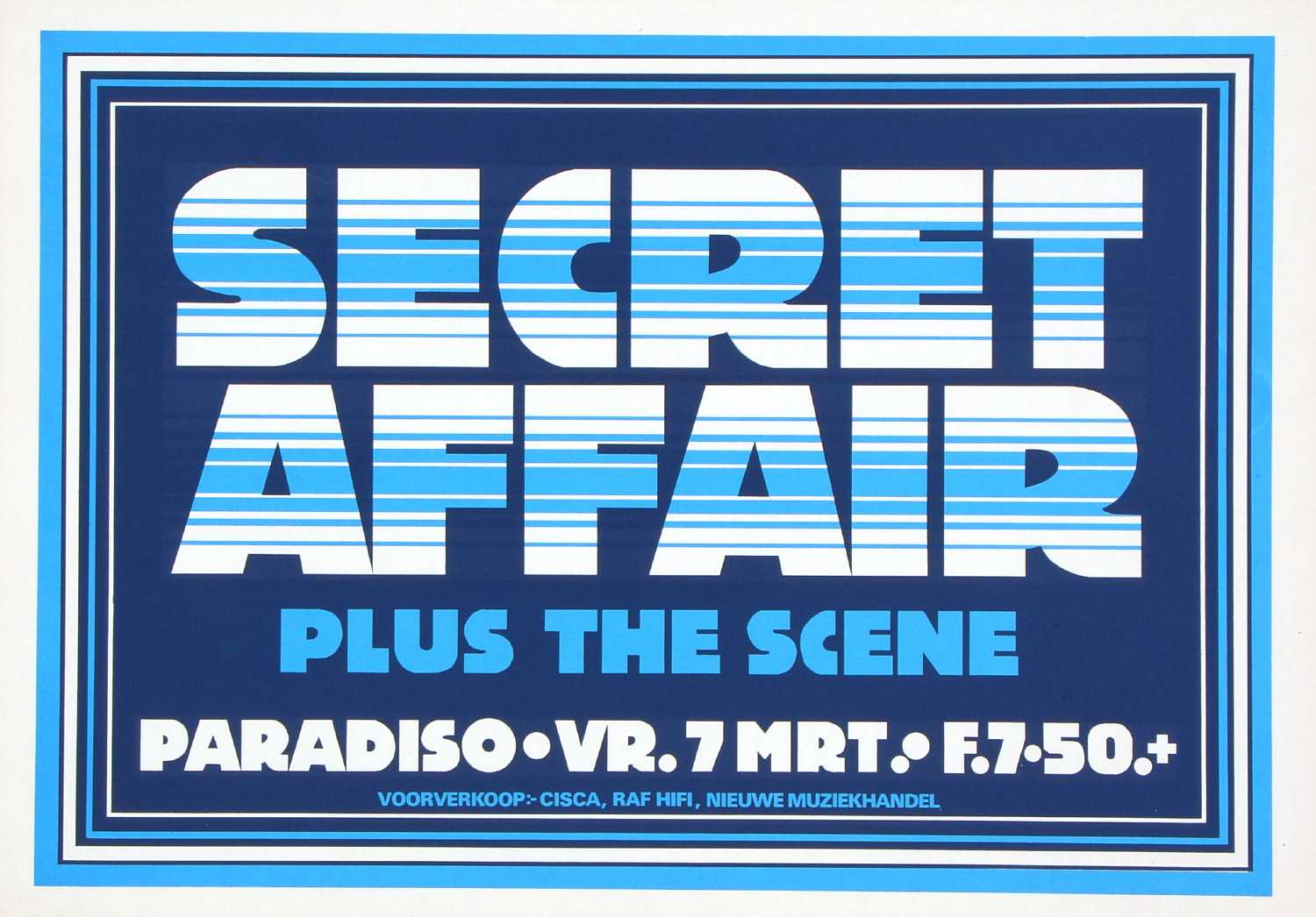 Featured image for “Secret Affair + The Scene - 7 maart 1980”