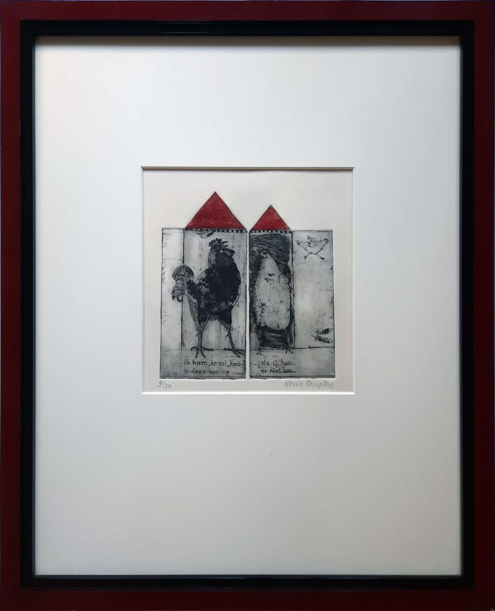 Ik haan, kraai koning in deze woning 9/50