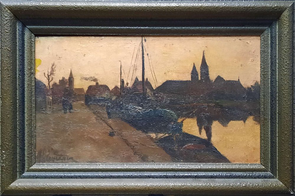 Zeilboot in haven