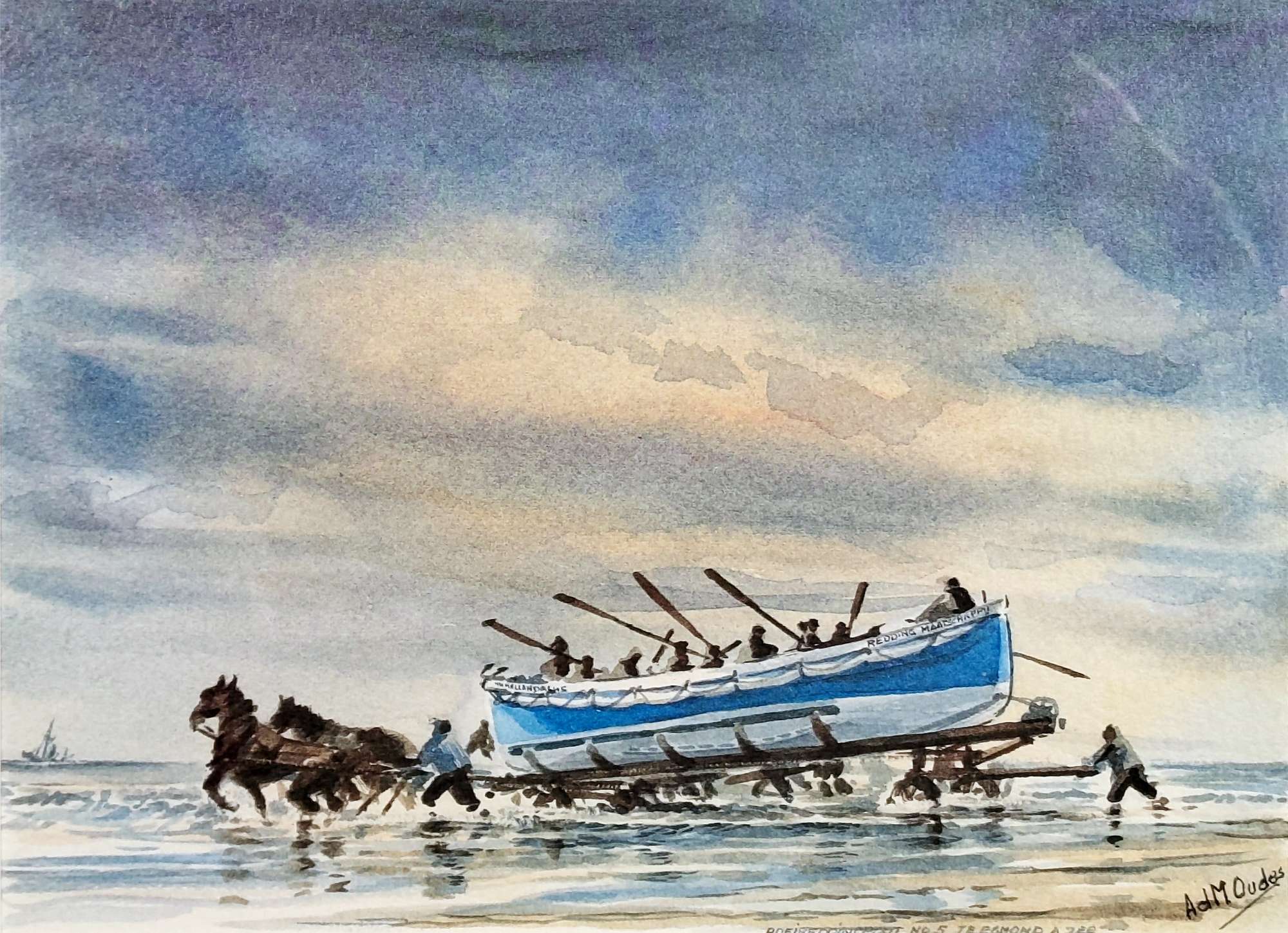 Reddingsboot nr. 5 Egmond aan Zee - Afbeelding 2