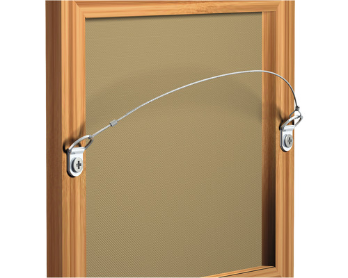 Lijstaccessoire D-ring hanger set + staalkabel - Afbeelding 2