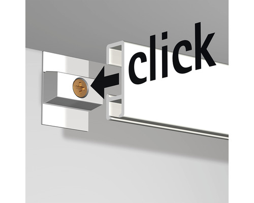 Click Rail ALL-IN-ONE 3X2m WIT - RAL 9010 + 4x perlon + 4x haak 4kg - Afbeelding 2