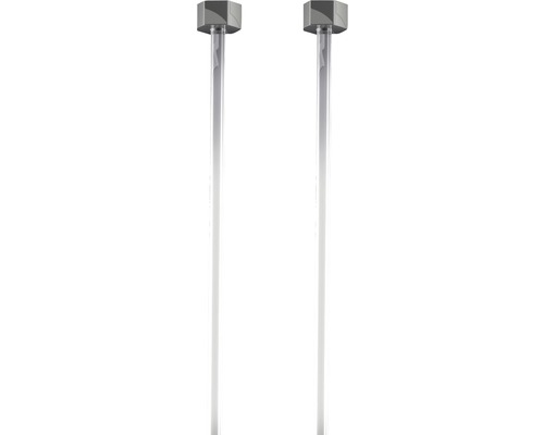 2x haak 4kg + perlon ophangkoord 150cm Click Top en UP Rail - Afbeelding 3