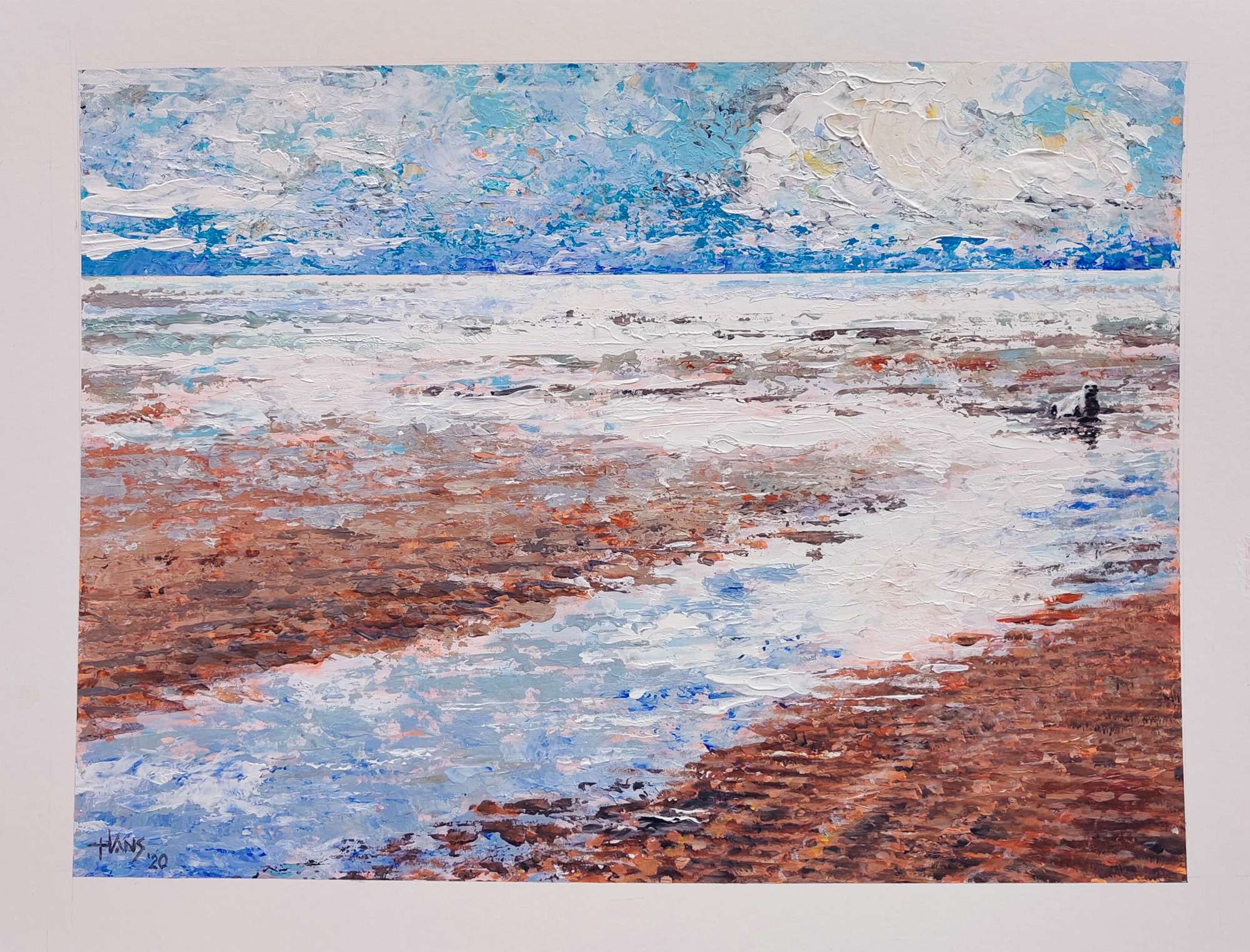 Featured image for “Zeegezicht met Zeehond”